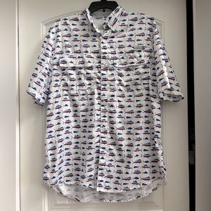 OCEAN + COAST ~ Red, White, and Blue Fishing Shirt